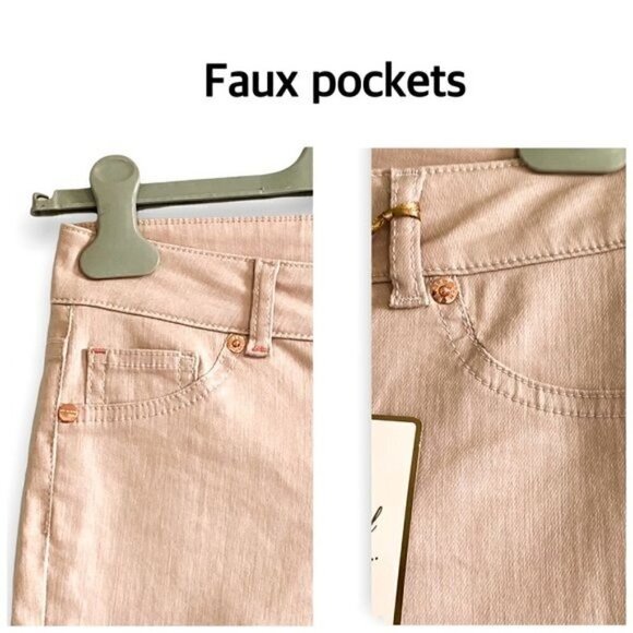 Ted Baker Katarie Coated Skinny Jeans, Baby Pink, size 25 , New with Tag - Picture 10 of 16